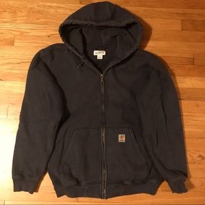 Carhartt full zip hooded sweatshirt.